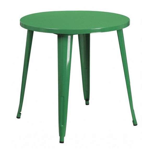 Flash Furniture Round 30" W, 30" L, 29.5" H, Metal Top, Green CH-51090-29-GN-GG