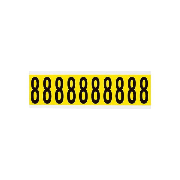 Brady NumberLabel,Vinyl,2-1/4inH,7/8inW 3440-8