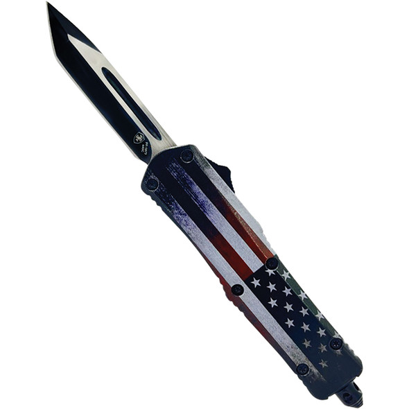 GenII Small Premium Alloy US Flag Tanto 440C Silver S-US-23-2