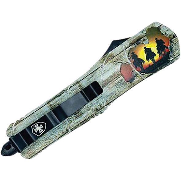 GenII Small Premium Alloy Cattle Drive Dagger Serrated  440C Black S-CDR-43-1