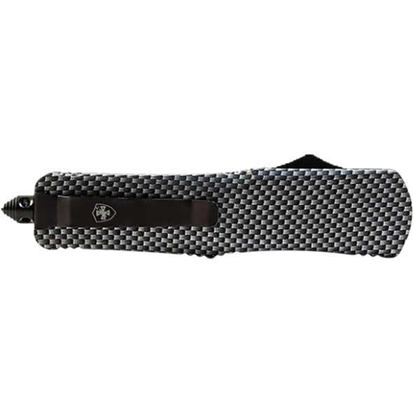 GenII Small Premium Alloy Carbon Fiber Dip Drop Serrated 440C Black S-CF-63-1