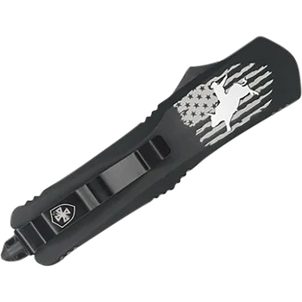 GenII Small Premium Alloy Eight Seconds Dagger  440C Black S-ESC-13-1