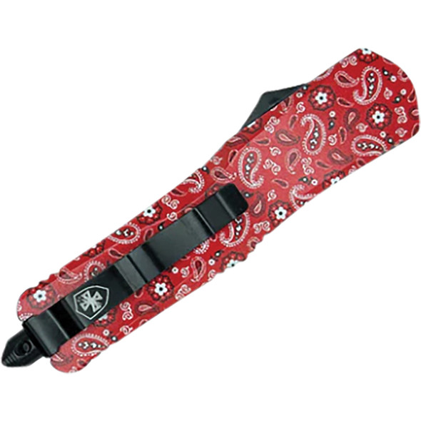 GenII Small Premium Alloy Bandana Tanto Serrated  440C Black S-BND-53-1