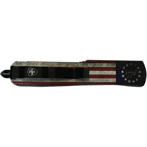 GenII Small Premium Alloy Betsy Ross Flag Tanto 440C Silver S-BRF-23-2