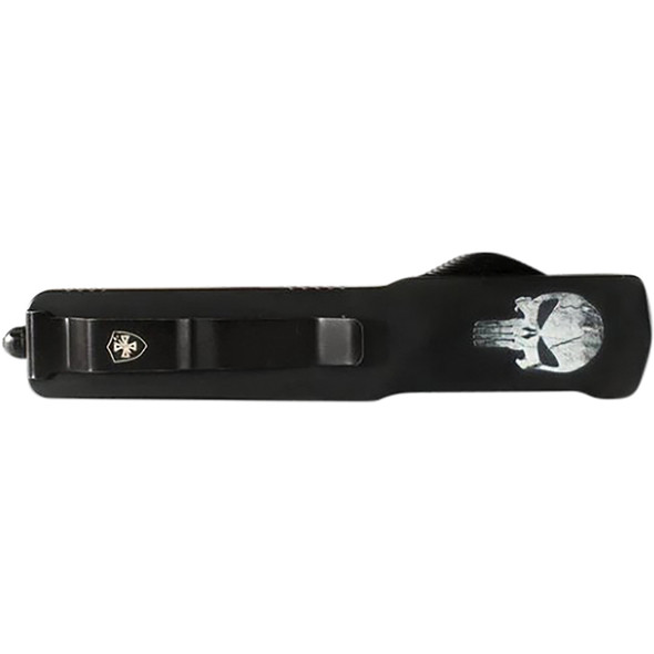 Slim Premium Aluminum Lightweight Fallen Dagger Serrated Black D2 MA-FL-42-1
