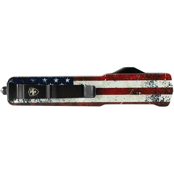 Slim Premium Aluminum Lightweight US Dagger Serrated Black D2 MA-US-42-1