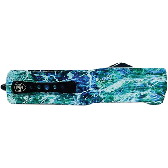 Large Premium Aluminum Lightweight Mossy Oak Seafoam Tanto Serrated Black D2 LA-MOS-52-1