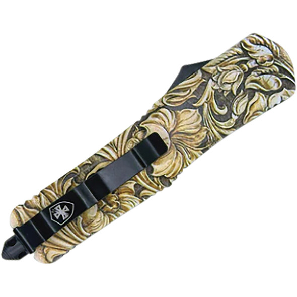 GenII Large Premium Alloy Saddle Camel Tanto  440C Black L-SDC-23-1