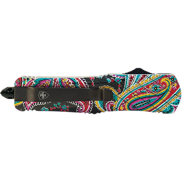 GenII Large Premium Alloy Quilt Drop Serrated 440C Black L-QT-63-1