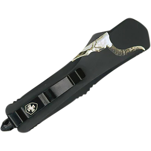 GenII Large Premium Alloy Badlands Drop Point Serrated  440C Black L-BDL-63-1