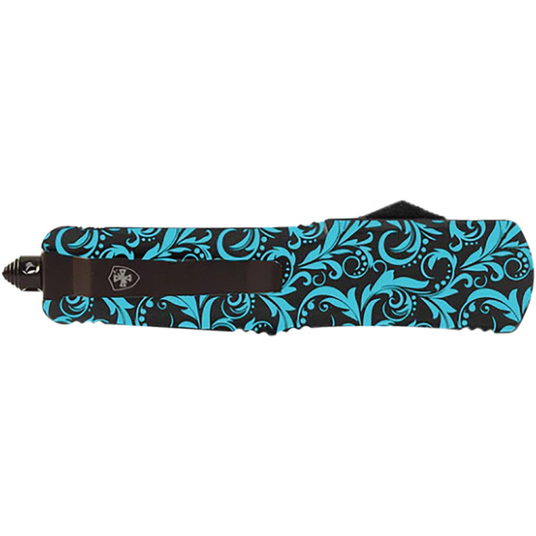 GenII Large Premium Alloy Maiden Teal Tanto Serrated 440C Silver L-MDT-53-2