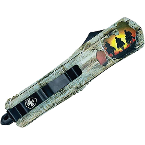 GenII Large Premium Alloy Cattle Drive Drop Point Serrated  440C Black L-CDR-63-1