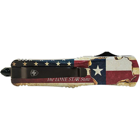 GenII Large Premium Alloy Texan Tanto Serrated 440C Black L-TX-53-1