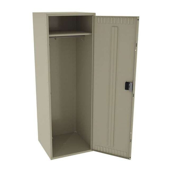 Wardrobe Locker, 24 in W, 24 in D, 72 in H, (1) Tier, (1) Wide, Sand