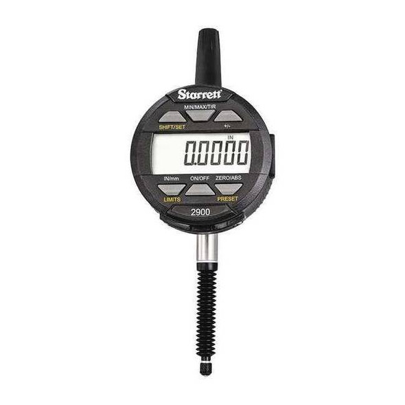 Starrett Electronic Indicator,1"/25mm Range 2900-5-1