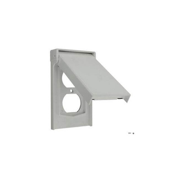 Leviton Wall Plate,Gray,4.4375 in H 4978-GY