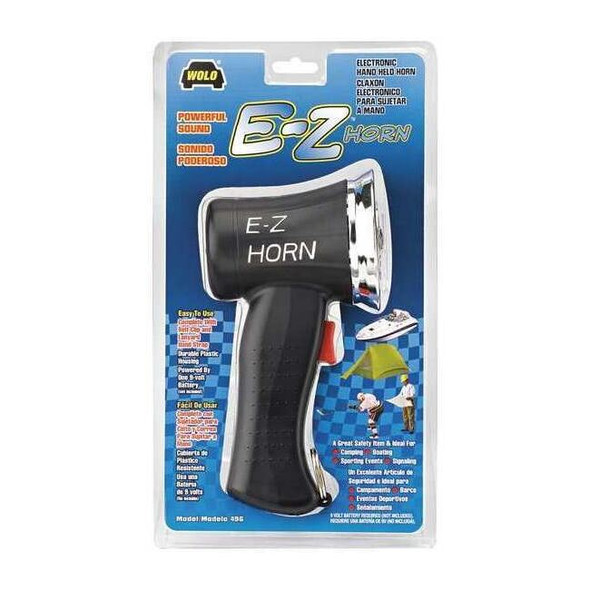Wolo Hand Held Horn,4" L x 3" W,Electronic 496