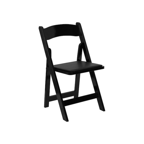 Flash Furniture Folding Chair,Wood,Black XF-2902-BK-WOOD-GG Pack of 2