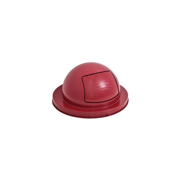 Global Industrial Steel Dome Lid For Mesh Trash Container Red