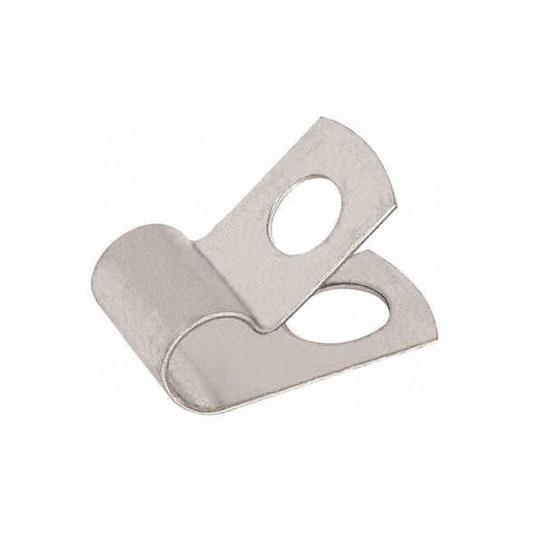 Cable Clamp, Steel, 1-1/2 in Bundle Dia., Natural, 25 PK