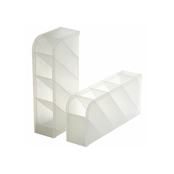 Officemate Desk Organizer,White,7.87 H,PK2 21599