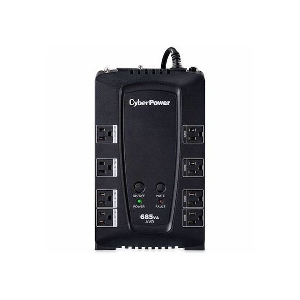Cyberpower UPS System, Line Interactive, Out: 120 V AC In: 120 V AC CP685AVRG