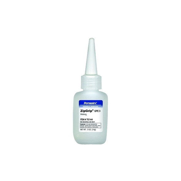ZipGrip® GPE 3 Cyanoacrylate Adhesive, 5 oz, Bottle, Clear