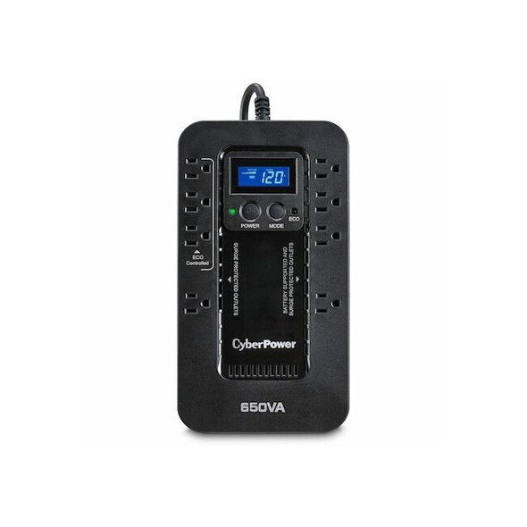 Cyberpower UPS System, Standby, Out: 120 V AC In: 120 V AC EC650LCD
