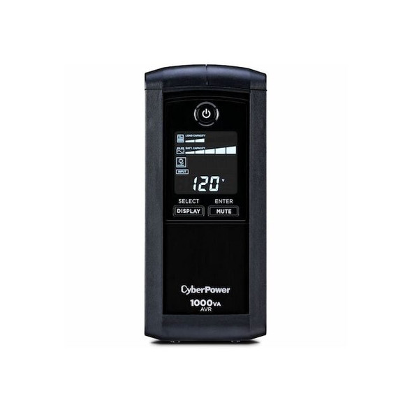 Cyberpower UPS System, Line Interactive, Out: 120 V AC In: 120 V AC CP1000AVRLCD