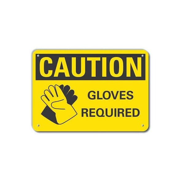 Lyle Caution Sign,Recycled Aluminum,7 in. H, LCU3-0174-RA_10x7 LCU3-0174-RA_10x7
