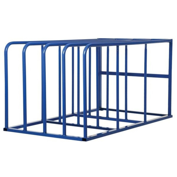 Starter Vertical Sheet Storage Rack, 84 in D, 50 in W, 4 Shelves, Blue  VSSR-15