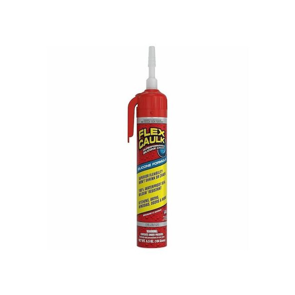 Flex Seal Sealant,6.5 oz,Clear,Silicone US600CLR200