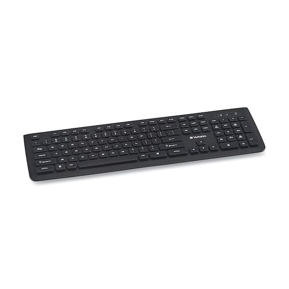 Verbatim Wireless Slim Keyboard, 103 Keys, Black 99793
