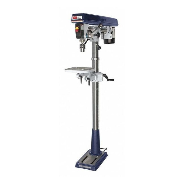 Radial Floor Drill Press, Belt Drive, 1/2 hp, 120V AC V, 33 in Swing, 5 Speed