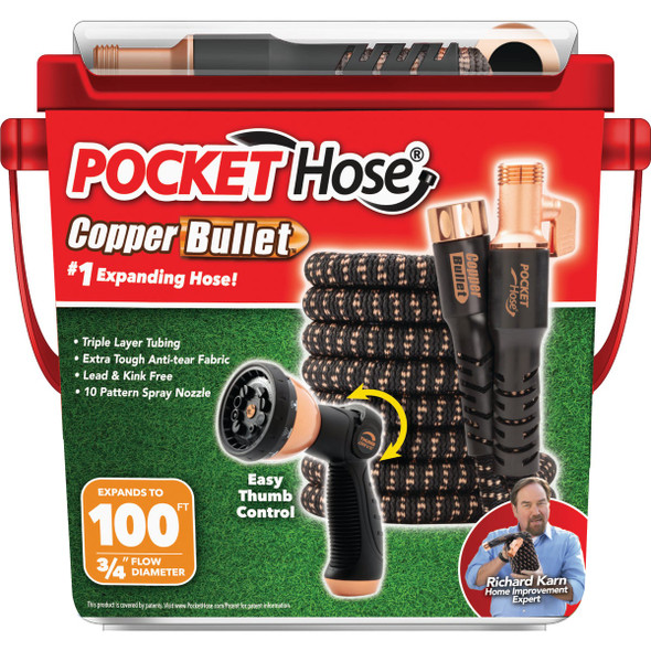 Pocket Hose Copper Bullet 50 Ft. Expanding Hose 17192-6