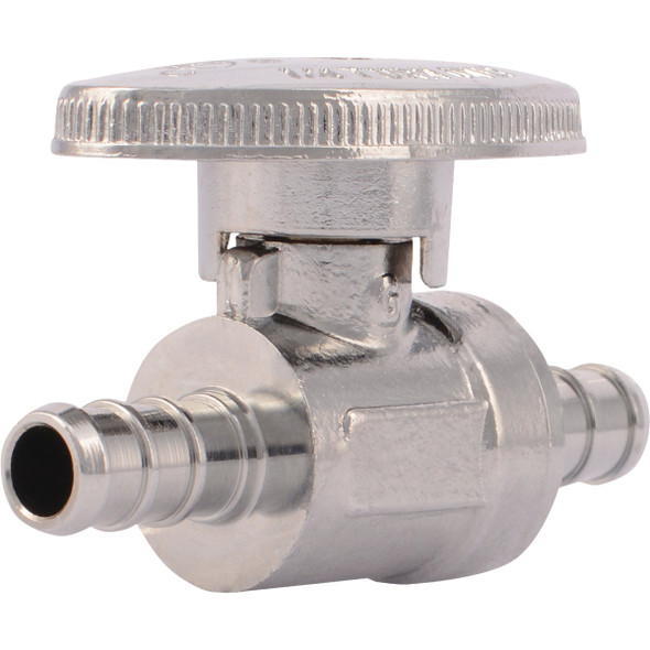 SharkBite 3/8 In. Barb PEX-B Quarter Turn Stop Straight Valve 23382LF