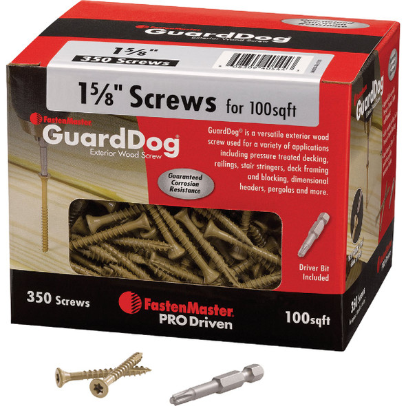 FastenMaster GuardDog 1-5-8 In. Deck Screw (350-Count) FMGD158-350 203932