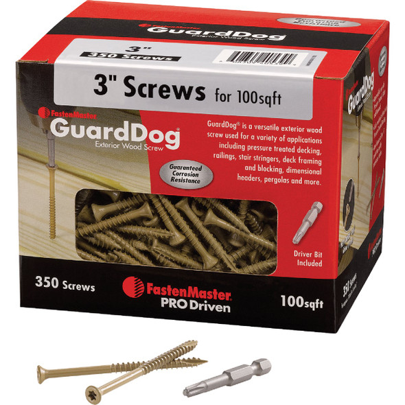 FastenMaster GuardDog 3 In. Deck Screw (350-Count) FMGD003-350 205938