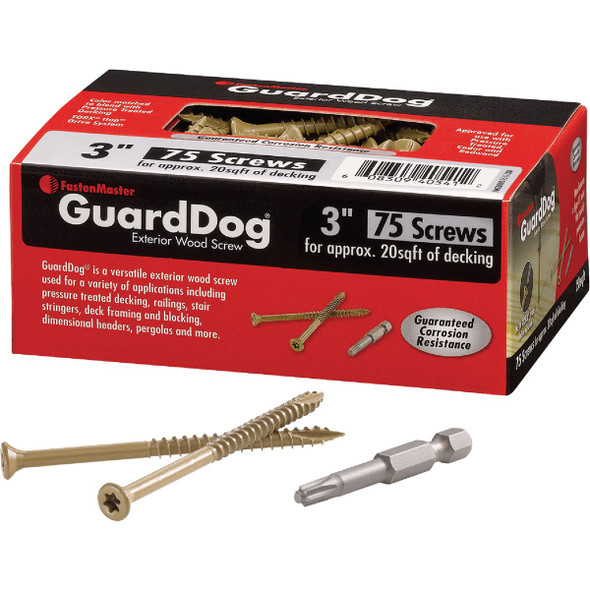FastenMaster GuardDog 3 In. Deck Screw (75-Count) FMGD003-75 207768