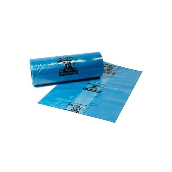 Rust Preventative Co-Ex Poly Bags, Not Applicable, 52 in W, 3 mil Thick, Blue