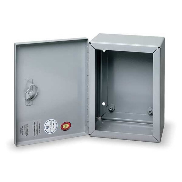 1-4 Turn Latch Electrical Enclosures, 30 in H, 8 in D, 24 in W, 1, Steel  N1C243008