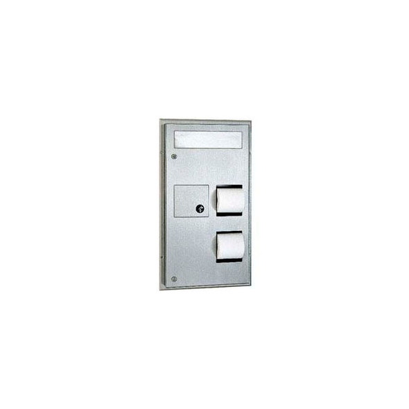 Bobrick ClassicSeries Through Part. Mount Seat/Tissue Dispens/Dispos - B-357