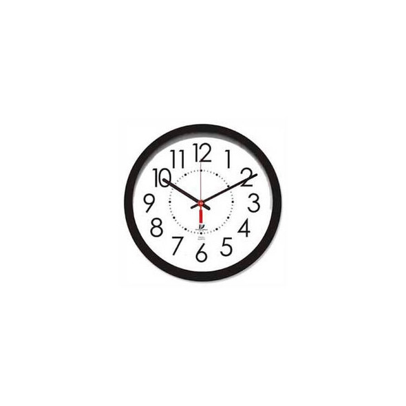 Chicago Lighthouse 14.5"" Round Electric Wall Clock 5' Cord Plastic Case Black