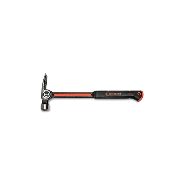 Milled-Face Framing Hammer, 16 in L, Alloy Steel with Grip