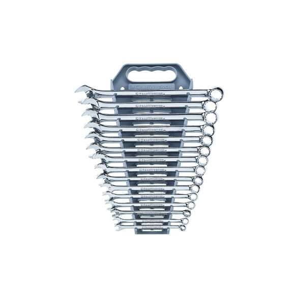 15 Pc Long Pattern Combination Wrench Sets, 12 Point, Metric