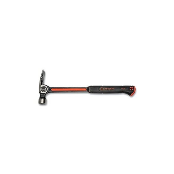 Milled-Face Framing Hammer, 16 in L, Steel Handle