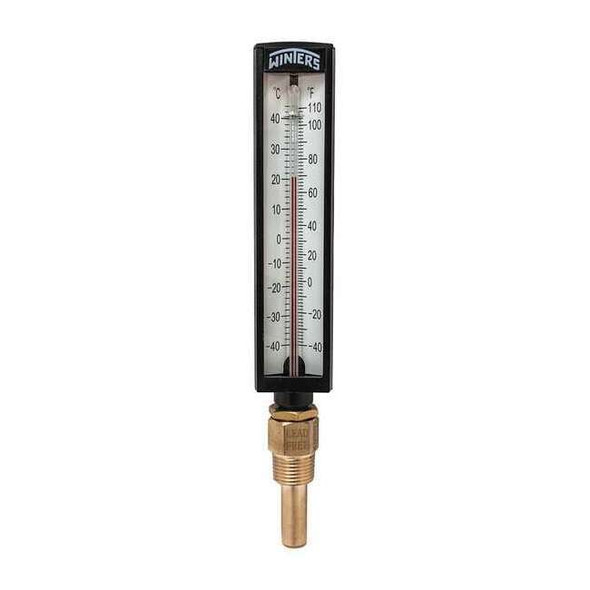 Winters Thermometer,Analog,30-300 deg,1/2in NPT TAS143LF.