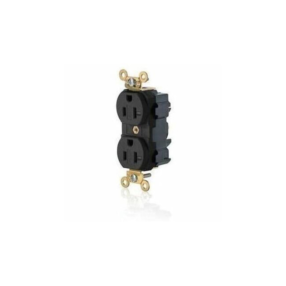 Leviton PlugsandReceptacles,20A,125VAC,Blk,Nylon M5362-SE