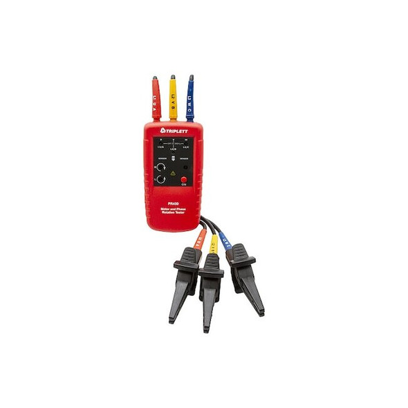 Triplett Phase/Motor Rotation Tester,Light Alert PR450