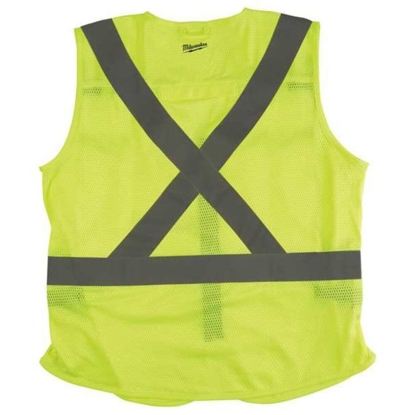 Milwaukee Tool Class 2 High Visibility Yellow Safety Vest - S-M (CSA) 48-73-5061